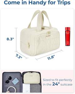 <span class=keywords><strong>Sac</strong></span> <span class=keywords><strong>de</strong></span> toilette <span class=keywords><strong>de</strong></span> voyage pour femmes, résistant à l'eau, <span class=keywords><strong>sac</strong></span> à main souple et léger, organiseur <span class=keywords><strong>de</strong></span> cosmétiques, <span class=keywords><strong>sac</strong></span> <span class=keywords><strong>de</strong></span> rangement, <span class=keywords><strong>sac</strong></span> <span class=keywords><strong>de</strong></span> maquillage en peluche - Product Image 5