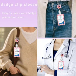 Heart-shaped fun English "NO YOU HANG UP" easy-open <b>buckle</b> skull phone 360-degree rotating ID card pull cord holder - Product Image 4