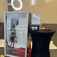 Cabina de Fotos Económica con Pantalla Táctil, Espejo Mágico para Fotos, Máquina para Fiestas o Bodas, Estación de Fotografía Selfie con Impresora