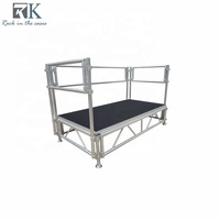 Plateforme de scène portable en bois pour événements extérieurs, concerts et grandes manifestations, 4x8 mètres
