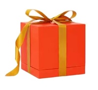 Caja de Regalo Rígida Personalizada con Mariposas Románticas, Embalaje de Regalo con Materiales Reciclados, Hecho a Mano, OEM, ODM, MOQ Bajo