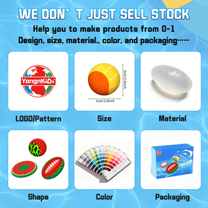 Palla Galleggiante Personalizzata con Logo per Giochi d'Acqua in Spiaggia e Piscina, Palla Rimbalzante in Gel per Sport Acquatici - Product Image 3