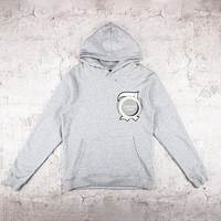Alta calidad 100% algodón polar Chenille bordado parche logotipo personalizado Regular Fitting hombres Sudadera con capucha