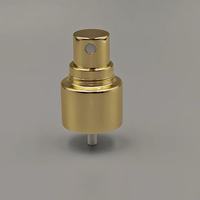 20 Pompe de pulvérisation double en aluminium anodisé demi-bouchon couleur personnalisée pour bouteille