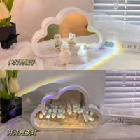 Nuage tulipe veilleuse bricolage à la main miroir fleur mer bureau atmosphère lumière décoration nuage fleur mer veilleuse