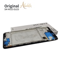 Téléphones portables OLED LCD d'origine pour Samsung M51 M515 Pièces détachées pour téléphones portables Cadres d'assemblage LCD de remplacement avec LCD Service Pack