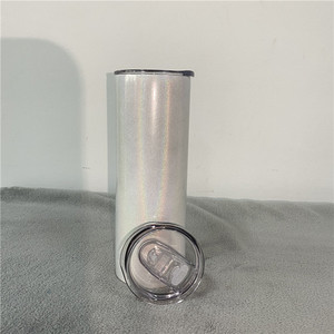 BPA Free EE. UU. Almacén Blanco Sublimación en blanco Brillo 20oz Bebida aislada Taza alta delgada Vaso de agua Mismo ancho de arriba y abajo - Product Image 6
