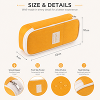 Trousse à crayons de grande capacité, organisateur de papeterie à trois couches, pochette à fermeture éclair multi-compartiments pour fournitures scolaires et de bureau pour étudiants