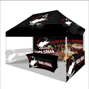 Trade Show Tent Advertising Canopy Tent Waterproof UV-protected and Flame-Resistant Aluminum Hex Frame