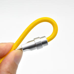 2024 แฟชั่นใหม่ USB TO TYPE-C ฤดูใบไม้ผลิโหลดสายเคเบิลข้อมูลไนลอนถัก + ลวดตาข่ายง่ายต่อการพกพาชาร์จเร็ว - Product Image 4