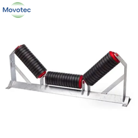 Galets de guidage Movotec durables en acier au carbone avec roulements à billes pour convoyeurs à bande et équipements de manutention