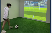 Simulateur de football AR en intérieur, jeu sportif interactif par projection, logiciel de projection murale de football pour parc d'attractions et club sportif
