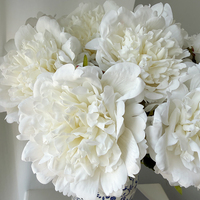 Bunga Peony Real Touch Realistis Buatan, Kepala Besar untuk Dekorasi Rumah dan Pernikahan, Bunga Palsu Grosir