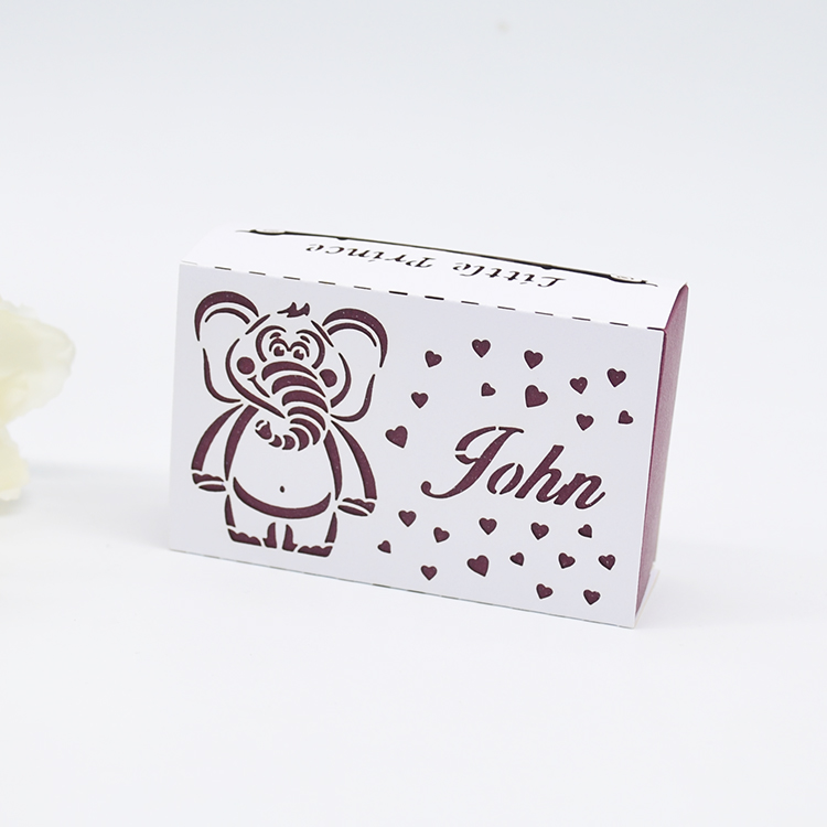 wine red inside box, white outside wrap