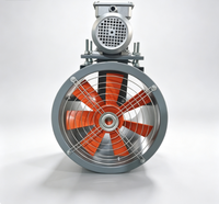 Ventilateur axial à moteur externe KT40 pour la ventilation des conduits industriels, adapté aux cabines de peinture, entrepôts, ateliers, extraction de fumée et de poussière