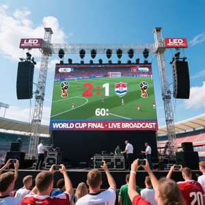 Panneau LED P3.91 à louer, directement de l'usine, 3840Hz, haute fréquence de rafraîchissement, faible latence, pour le visionnage sur site des matchs de football - Product Image 1