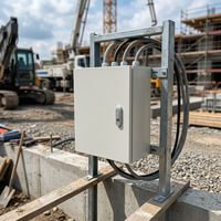 Boîtier de distribution électrique métallique étanche SH, directement de l'usine, avec revêtement en poudre et certification CE