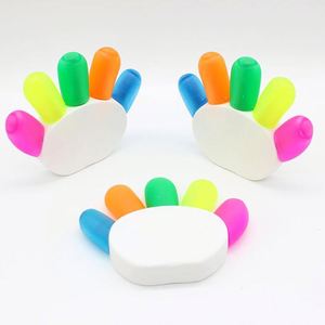 Marcador Fluorescente de Plástico con Forma de Flor, con Logotipo Personalizado, Empaque Suelto, Multicolor, para Uso en Oficina/Escuela - Product Image 2