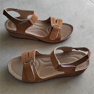 Été Vintage Beach Casual Outdoor Women's Ladies Shoes Sandals 2024 Heeled Wedges Platform Heels Sandals For Women - Product Image 6