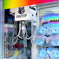 Machine d'arcade populaire à griffes en métal pour enfants, avec accepteur de pièces, accepteur de billets et lecteur de cartes, pour l'amusement