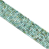 Perles de pierre naturelle de turquoise du Hubei facettées, 2/3/4 mm, faites à la main, perles lâches avec trou de 1 mm, personnalisables, haute qualité, pour la fabrication de bijoux.