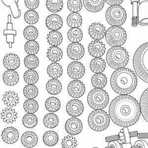 Piezas para Cosechadora Kubota ER112, Engranajes Cónicos/Helicoidales 23-17T 5H601-15630, Acero, Mecanizado por Tallado y Forjado, Nuevo, 8 kg, Más en Tienda - Product Image 4
