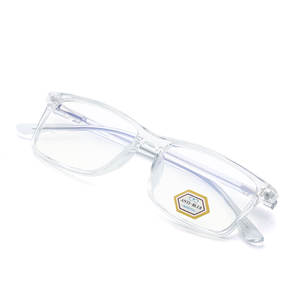Nouvelles lunettes anti-lumière bleue minimalistes carrées unisexe, monture en plastique, pont moyen, pour myopie, style 1230 - Product Image 2