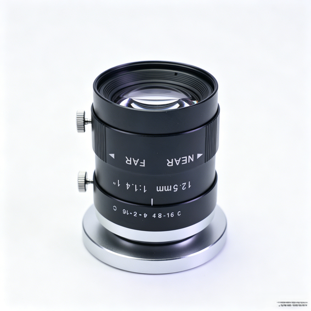 1 Inch 12.5mm C-Mount Low Distortion Fixed Focus Lens for 5MP Industrial Camera