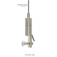Kit de suspension de pince de câble suspendu câble en acier m4 pince de câble à vis suspendu câble en acier