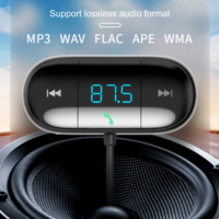 EARLDOM BT5.0 Kit de coche Transmisor FM inalámbrico Receptor Reproductor MP3 Puerto T3 Carga USB Nuevo diseño para función manos libres estéreo