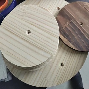 Solid Wood Boards <b>Wall</b> Mounted <b>Display</b> Rack Customizable Size Light Weight Horizontal Shelves For Plant Storage - Product Image 3