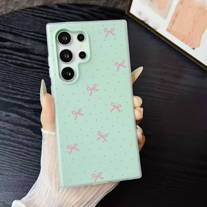 Funda Protectora para Teléfono Móvil Samsung Galaxy S23 S24 S25 S26 Ultra A17 A07 <span class=keywords><strong>A55</strong></span>, Diseño 2 en 1 con Estampado de Lazo y Puntos Ondulados, Material PP - Product Image 5