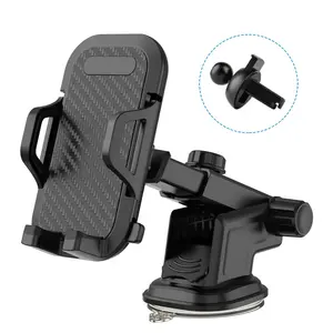 2 in 1 Universal Flexible Arm Car Dashboard Air Vent Phone Holder Cradle Phone Holder for Mobile Phone