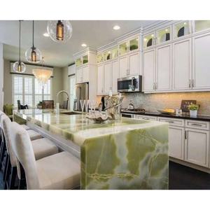 YDSTONE Design moderne Pierre naturelle Marbre transparent Onyx vert Onice pour mur de salle de bain et plan de travail de cuisine - Product Image 2