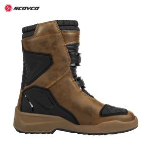 <span class=keywords><strong>Stivali</strong></span> <span class=keywords><strong>da</strong></span> Moto Scoyco <span class=keywords><strong>in</strong></span> <span class=keywords><strong>Pelle</strong></span> <span class=keywords><strong>da</strong></span> Uomo per Touring Enduro e Avventura, Scarpe Impermeabili <span class=keywords><strong>da</strong></span> Motociclista - Product Image 3