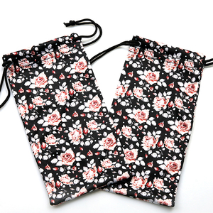 Biểu tượng tùy chỉnh in sợi nhỏ Kính mắt duy nhất dây rút kính kính mát Pouch Túi - Product Image 2