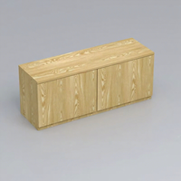 Armoire de casier en bois minuscule résistant aux intempéries pour le stockage de boîtes à colis pour l'entreposage et les fournitures de supermarché