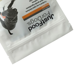 Sac de nourriture pour animaux de compagnie étanche à l'humidité de petite taille avec fermeture à glissière et fenêtre Emballage de nourriture pour chien à impression personnalisée en plastique PE - Product Image 2
