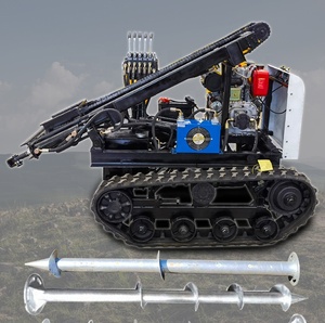 Vite di messa a terra idraulica piccola palificazione che guida la macchina della <span class=keywords><strong>posta</strong></span> del battipalo elicoidale - Product Image 4