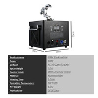 Machine à étincelles froides de haute qualité 600W, feux d'artifice suspendus, télécommande, effet DMX pour scène, mariages, soirées, boîtes de nuit, fabriqué en métal