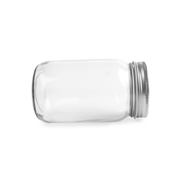 Bocaux en verre Mason ronds à parois lisses de 460 ml, 500 ml, 14 oz, 16 oz, vides, pour huile de coco, miel, fleurs - Vente en gros