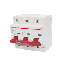 Disjoncteur miniature en cuivre 3P DZ47-100 125A, capacité de coupure 10kA, AC 400V, protection contre les surcharges et les courts-circuits