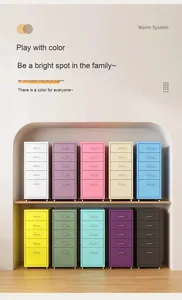 Điện thoại di động 5-ngăn kéo thép lưu trữ tủ kim loại màu sắc với nhiều ngăn kéo cho văn phòng lưu trữ tập tin - Product Image 4