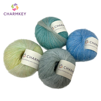 15% Wool 85% Acrylic Good Quality Sprayed Yarn with Colorful Colors Hand Knitting 50g Ball Knitting Yarn