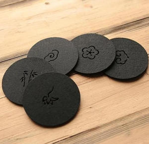 Xinrunjin Chinese Zen Felt Coaster Set Absorbent Heat Resistant Tea Coffee Cup Mat Creative Hollow Design Kettle Tray Pad - Product Image 2