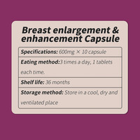 Capsules pour la poitrine les plus vendues, complément alimentaire avec extrait de ginseng, aide à obtenir une poitrine plus pleine et à augmenter la rondeur des seins pour les femmes