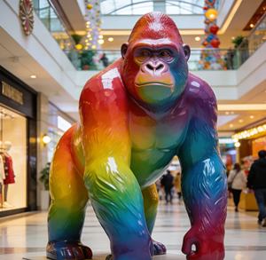 Escultura Decorativa de Gorila de Fibra de Vidrio para Exteriores, Moderna, Ecológica, al Mejor <span class=keywords><strong>Precio</strong></span>, Personalizada, Venta al por Mayor - Product Image 5