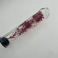 Dildo en verre borosilicate lisse pour la prostate et le massage du point G, jouet sexuel écologique en forme de lapin bleu pour femmes ou hommes, 200x42mm, 100g
