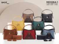 QAZA JIALI Sacs à Main pour Femmes – Ensemble de Sacs Seau à Fermeture Contrastée en Cuir PU – Vente en Gros Afrique Tendance Luxe 2026 Haut de Gamme