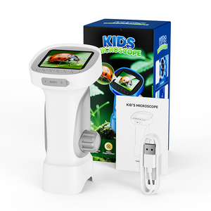 Tùy biến kính hiển vi kỹ thuật số với đèn 8LED lưu trữ nội bộ HD 2.4 inch IPS màn hình túi Kính hiển vi đồ chơi cho trẻ em - Product Image 1